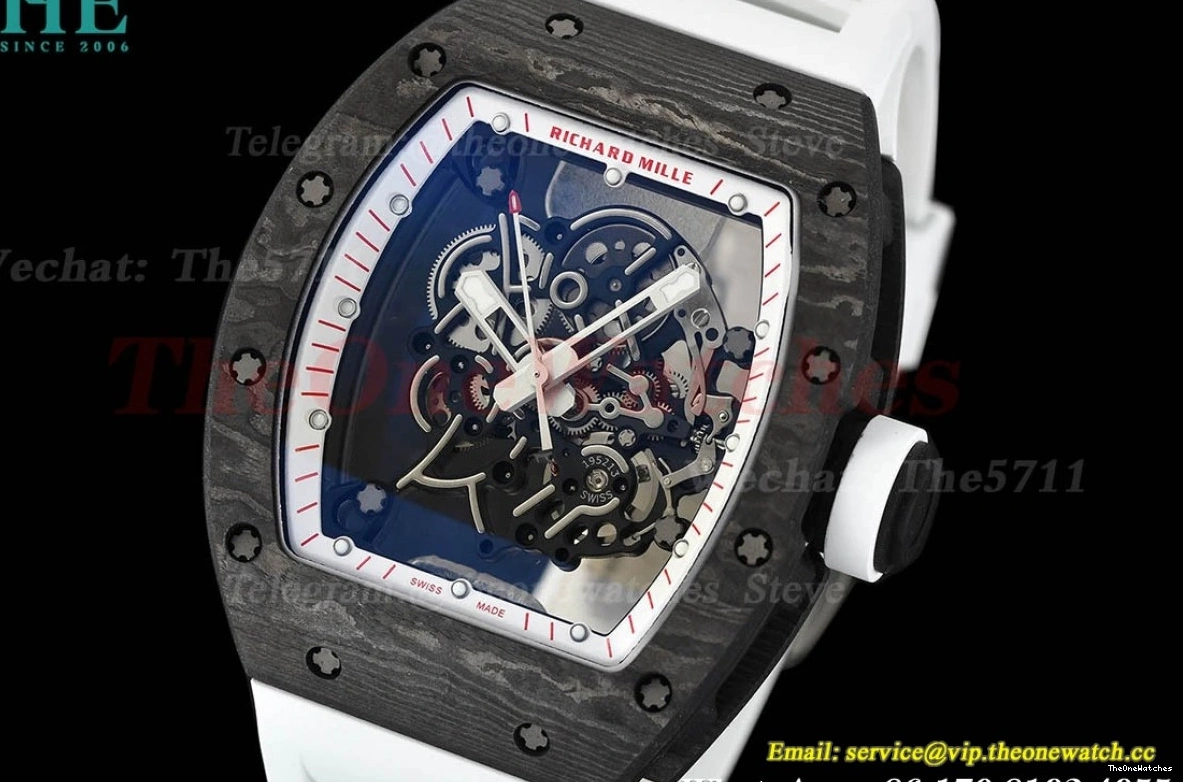 RU NTPT RMUL2 White APS Skeleton Super Clone Crown Dial RM055 0325